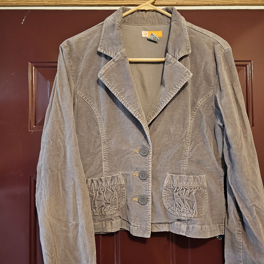 Gray Corduroy Women's Jacket